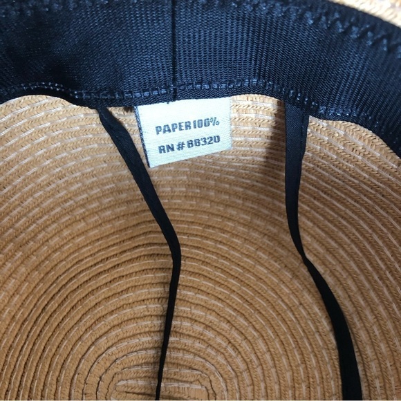 CC Paper Sun Hat Hello Sunshine Natural Straw Color - Picture 3 of 6